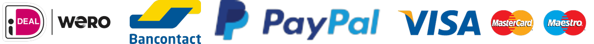 Betaalmethodes: iDEAL, Wero, Bancontact, PayPal, Visa, Mastercard, Maestro