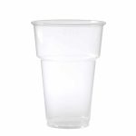 Plastic Bier/Frisdrank glas 250 ml voor Meter Friet 50 stuks
